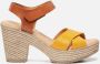 Tamaris Sandalen met hak bruin Synthetisch Dames - Thumbnail 5