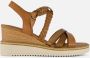 Tamaris Sandalen met hak cognac Synthetisch Dames - Thumbnail 11