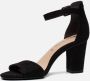 Tamaris Sandalen met hak zwart Imitatiesuede Dames - Thumbnail 4