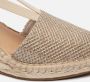 Tamaris Sandalen met sleehak goud Textiel Dames - Thumbnail 6