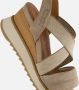 Tamaris Sandalen met sleehak taupe Leer Dames - Thumbnail 13