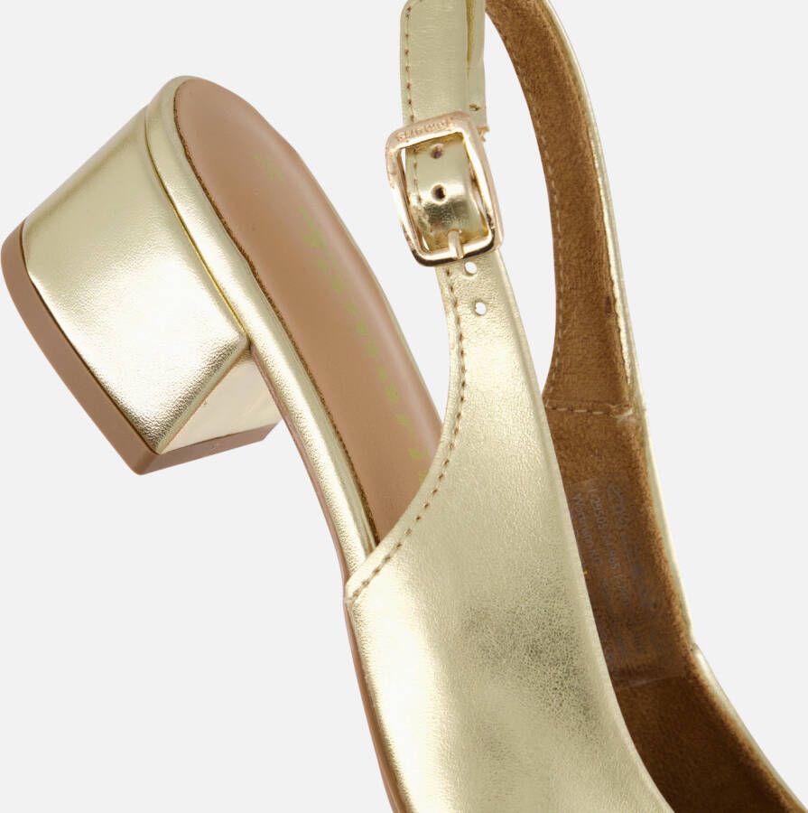 tamaris Slingback Pumps goud Synthetisch