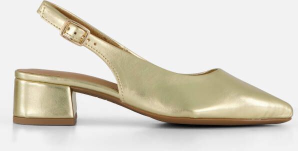 tamaris Slingback Pumps goud Synthetisch