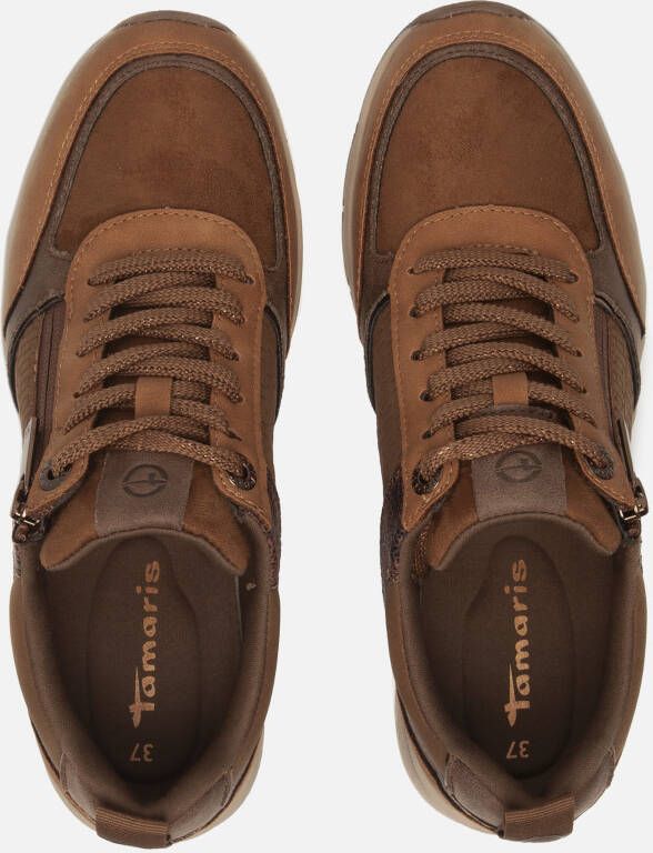 tamaris Sneakers cognac Textiel