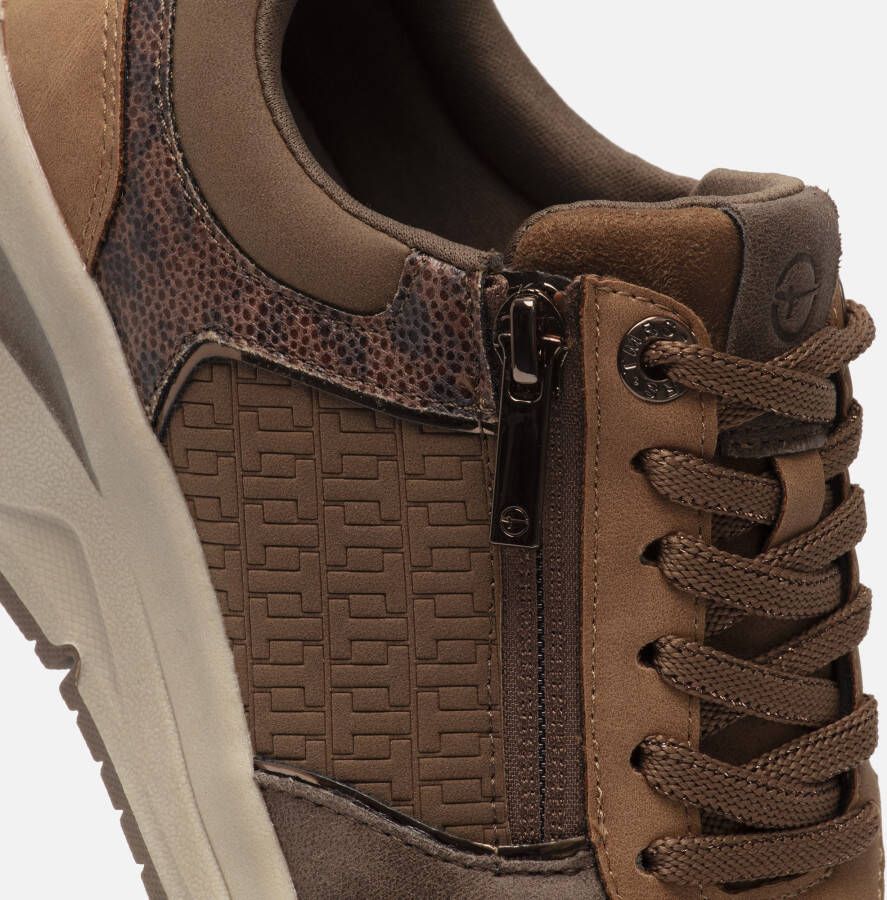 tamaris Sneakers cognac Textiel