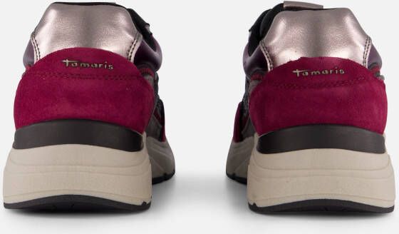 tamaris Sneakers paars Textiel