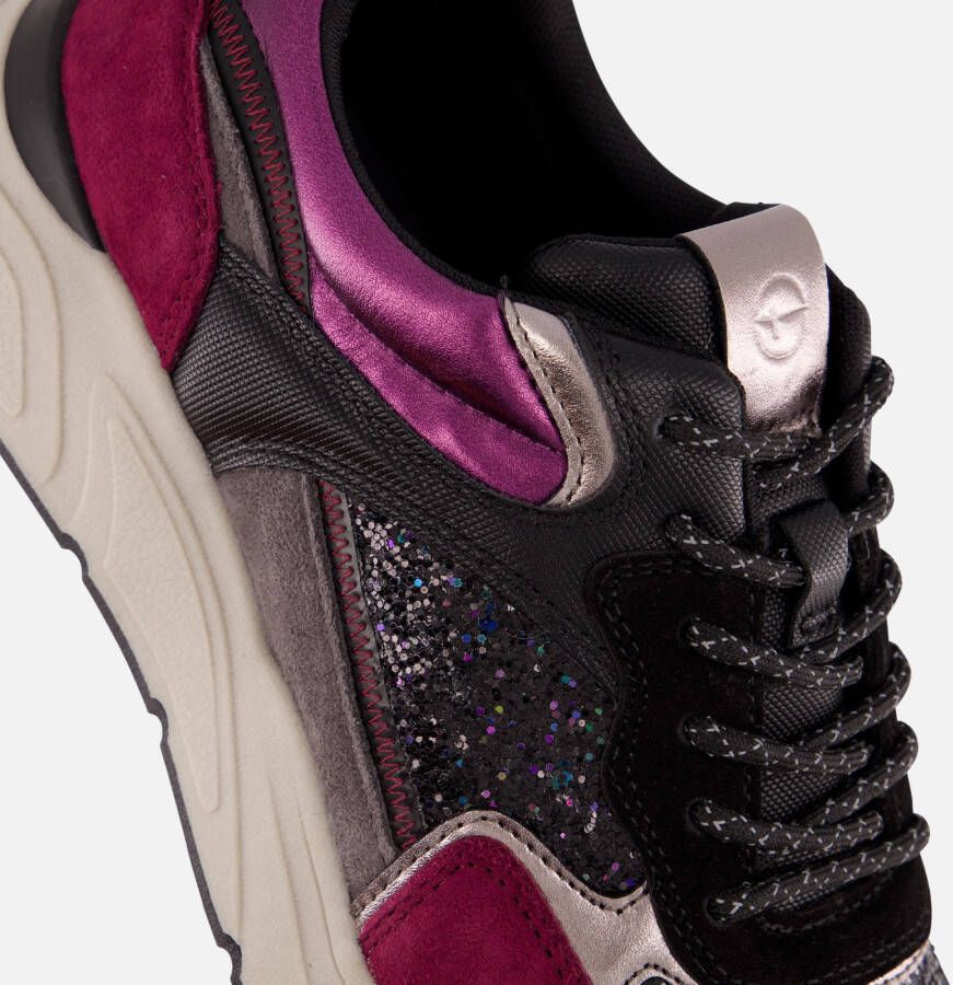 tamaris Sneakers paars Textiel