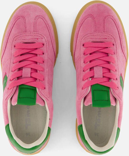 tamaris Sneakers roze Textiel