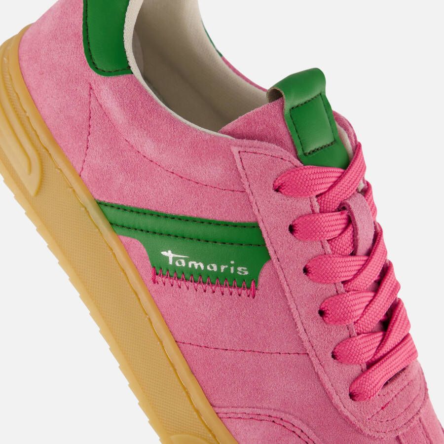 tamaris Sneakers roze Textiel