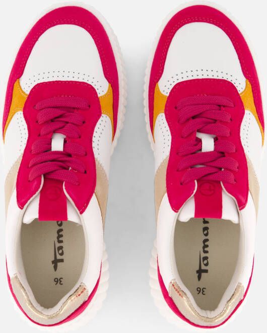 tamaris Sneakers roze Textiel