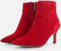 Tamaris Stiletto Enkellaarsjes rood Leer - Thumbnail 2