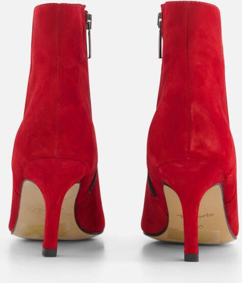 tamaris Stiletto Enkellaarsjes rood Leer