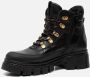 Tamaris Veterboots zwart Leer 172463 Dames - Thumbnail 2