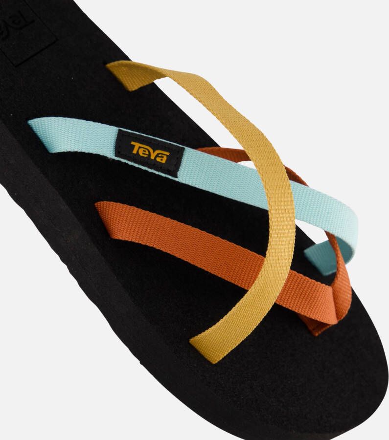 Teva OLOWAHU Dames Slippers Zwart Oranje Blauw - Foto 5