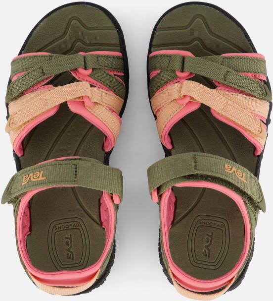 Teva Tirra Sandalen groen Textiel