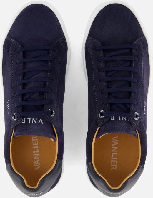 Van Lier Barossa Sneakers blauw Suede