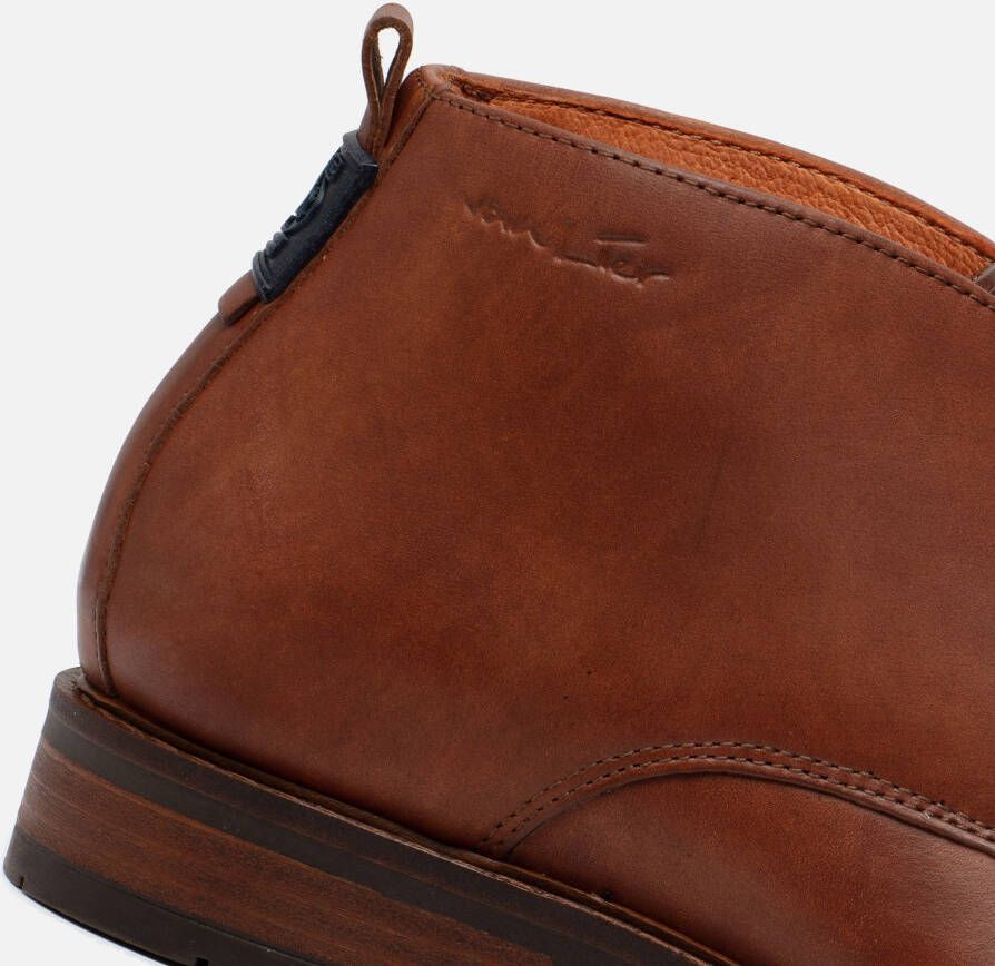 Van Lier Boston Veterschoenen cognac Leer