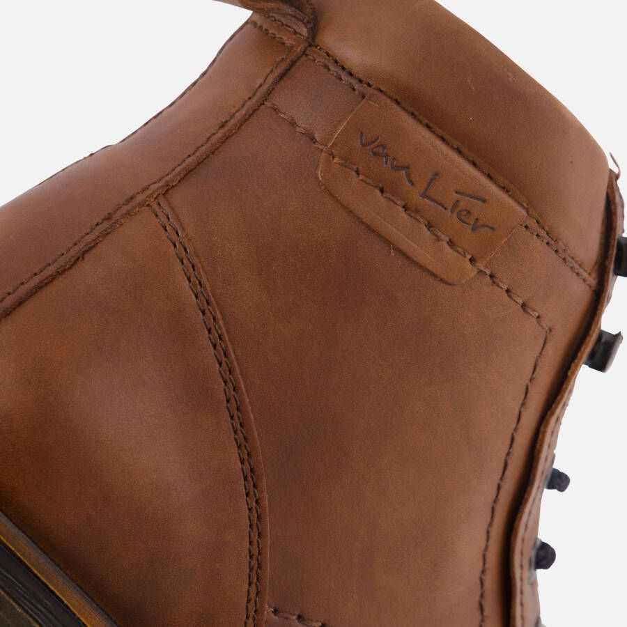 Van Lier Fritz Veterschoenen cognac Leer