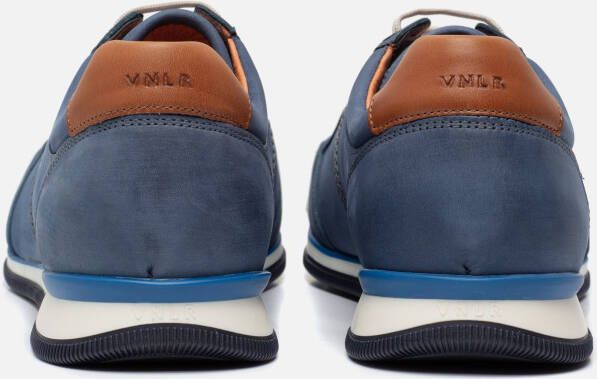 Van Lier Magnus Sneakers blauw Nubuck