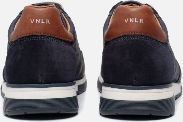 Van Lier Positano Sneakers blauw Nubuck