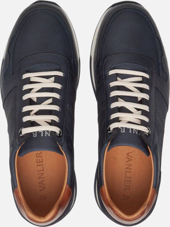 Van Lier Positano Sneakers blauw Nubuck