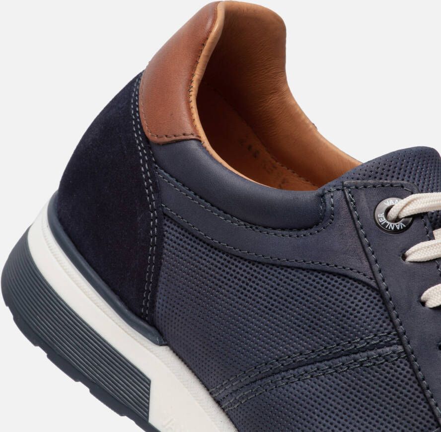 Van Lier Positano Sneakers blauw Nubuck