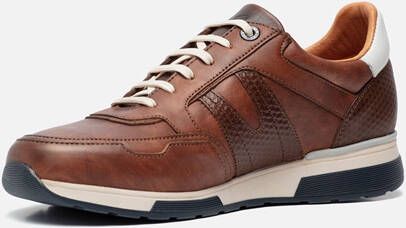 Van Lier Positano sneakers cognac Leer 301365