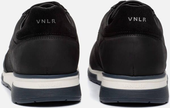 Van Lier Positano Sneakers zwart Nubuck