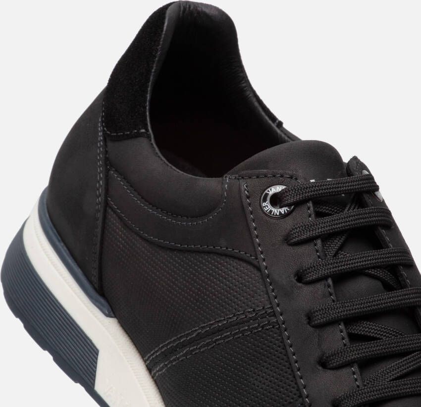 Van Lier Positano Sneakers zwart Nubuck