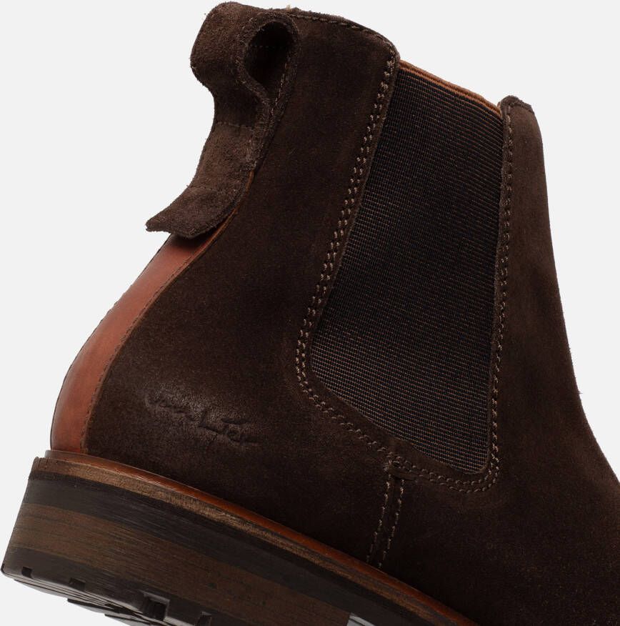 Van Lier Rigi Chelsea boots bruin Suede