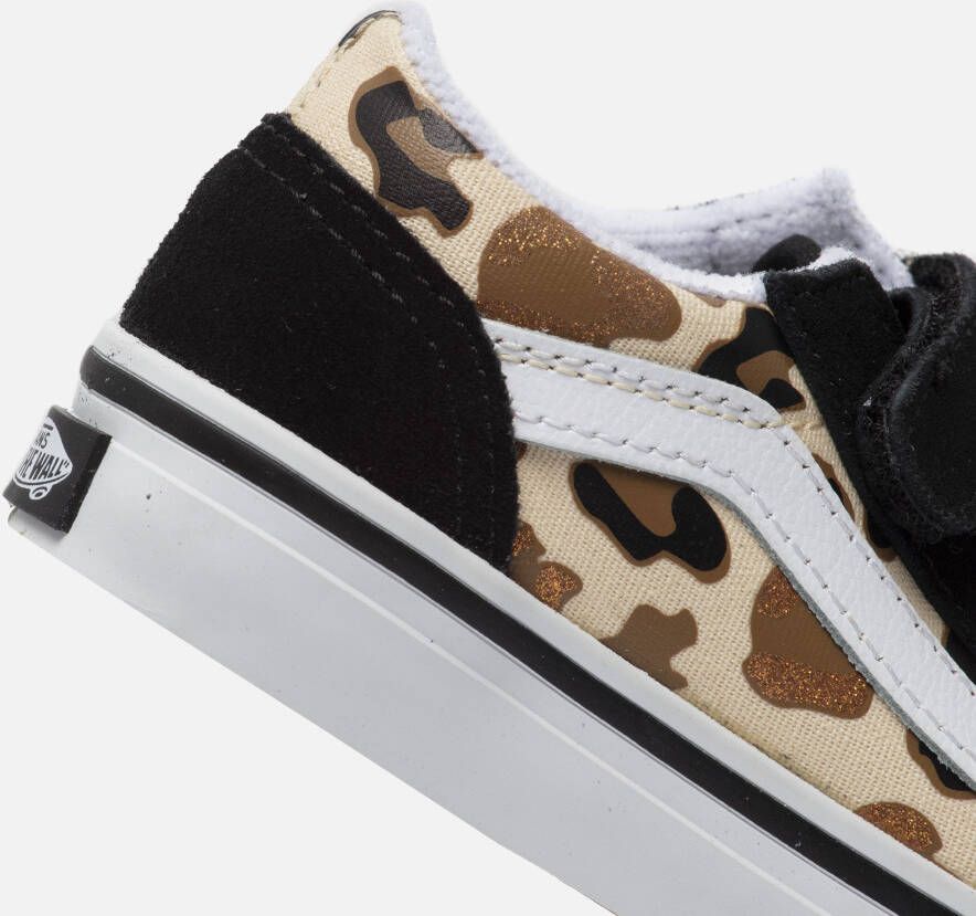 Vans Old Skool Leopard Glitter Sneakers zwart