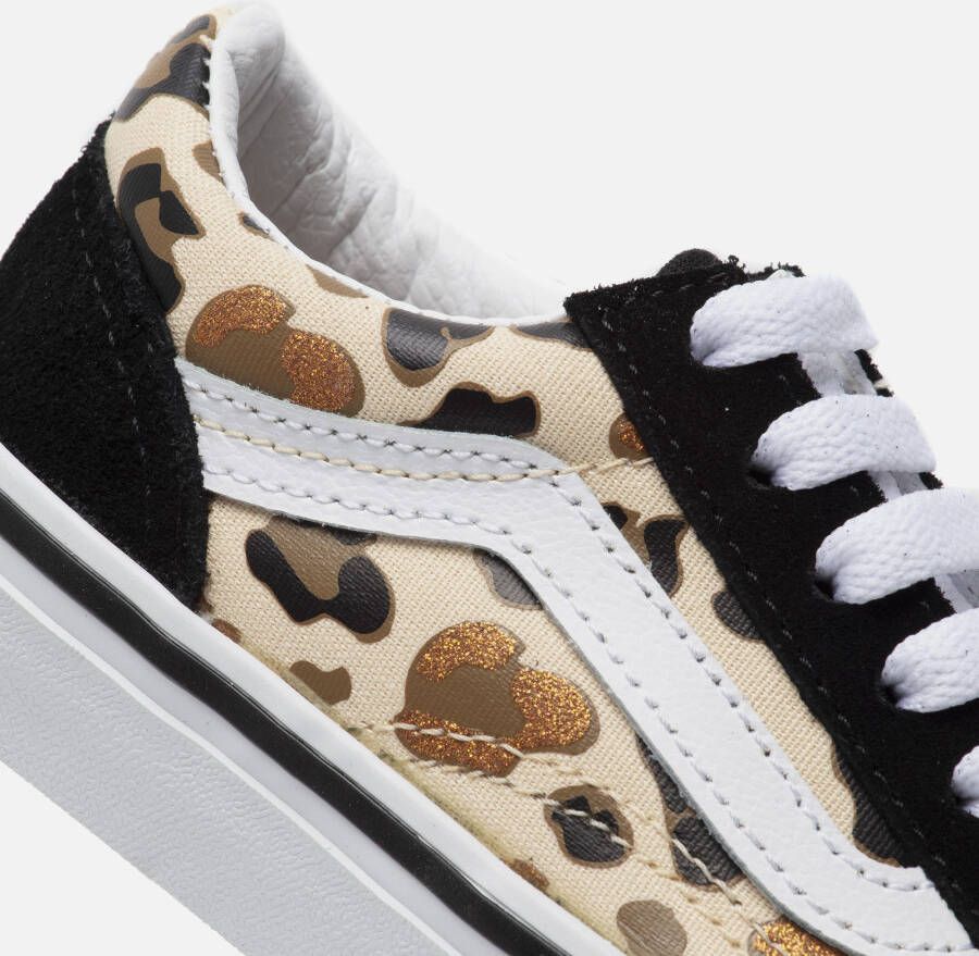 Vans Old Skool Leopard Glitter Sneakers zwart