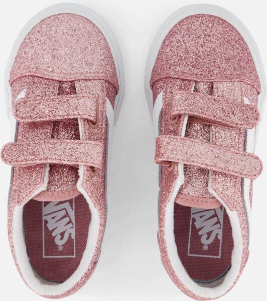 Vans Old Skool V Glitter Sneakers roze