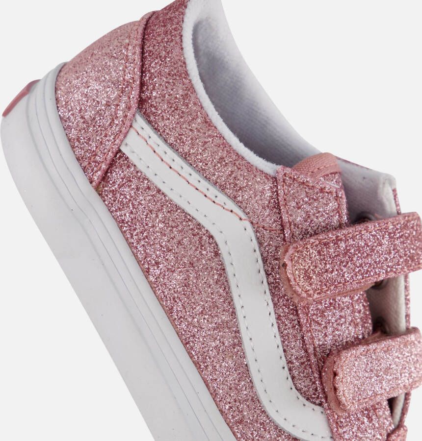 Vans Old Skool V Glitter Sneakers roze