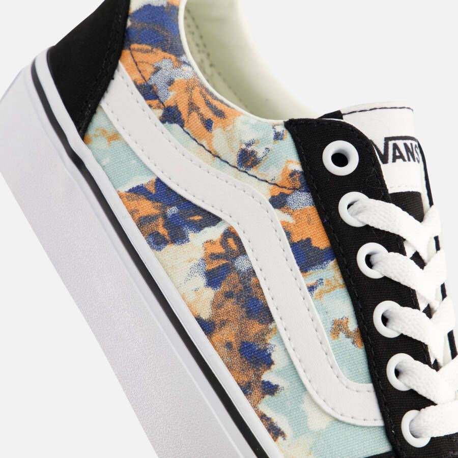 Vans Ward Stripe Floral Sneakers zwart Canvas