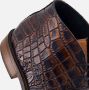 Vertice Croco Veterschoenen cognac Leer - Thumbnail 6