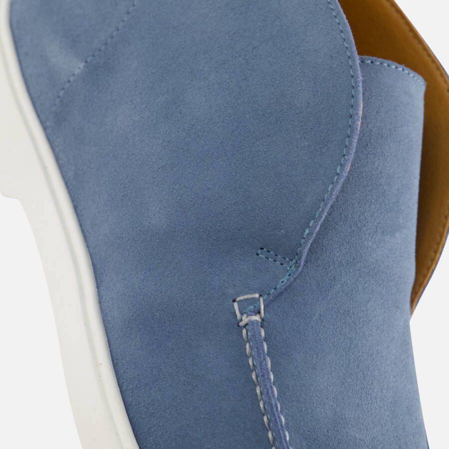 Vertice Instappers blauw Suede