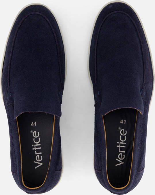 Vertice Instappers blauw Suede