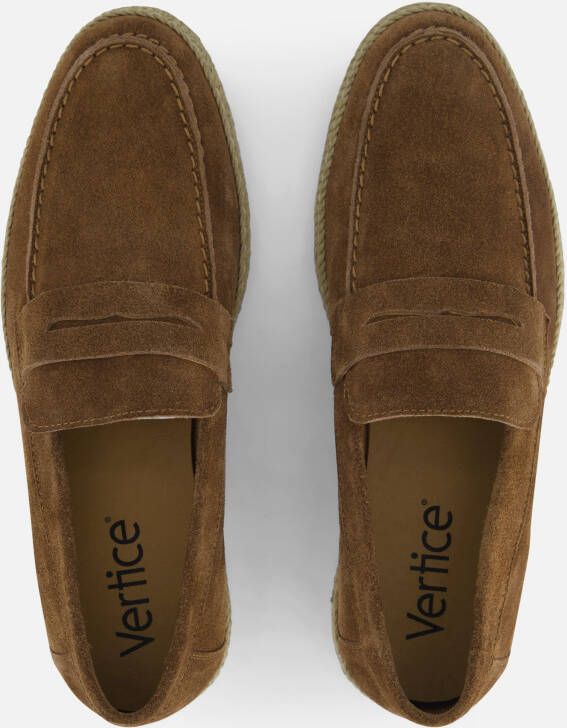 Vertice Instappers bruin Suede