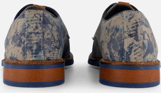 Vertice Veterschoenen blauw Leer