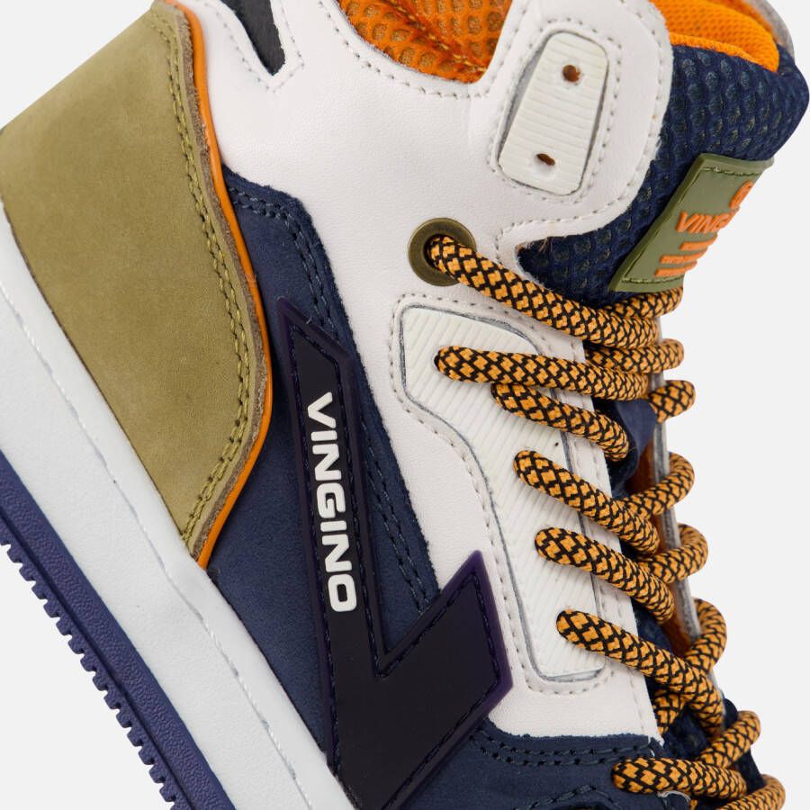 VINGINO Joshua Mid Sneakers blauw Leer