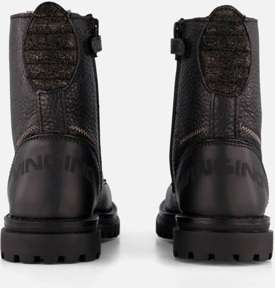 VINGINO Shirley Veterboots zwart Leer