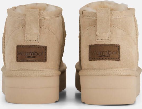 Warmbat Durack Plateau Enkellaarsje beige Suede