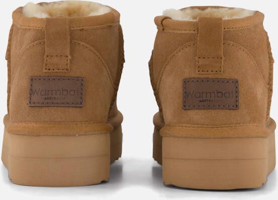 Warmbat Durack Goevoerde boots cognac Suede