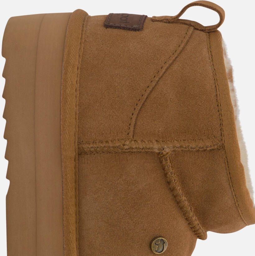 Warmbat Durack Goevoerde boots cognac Suede