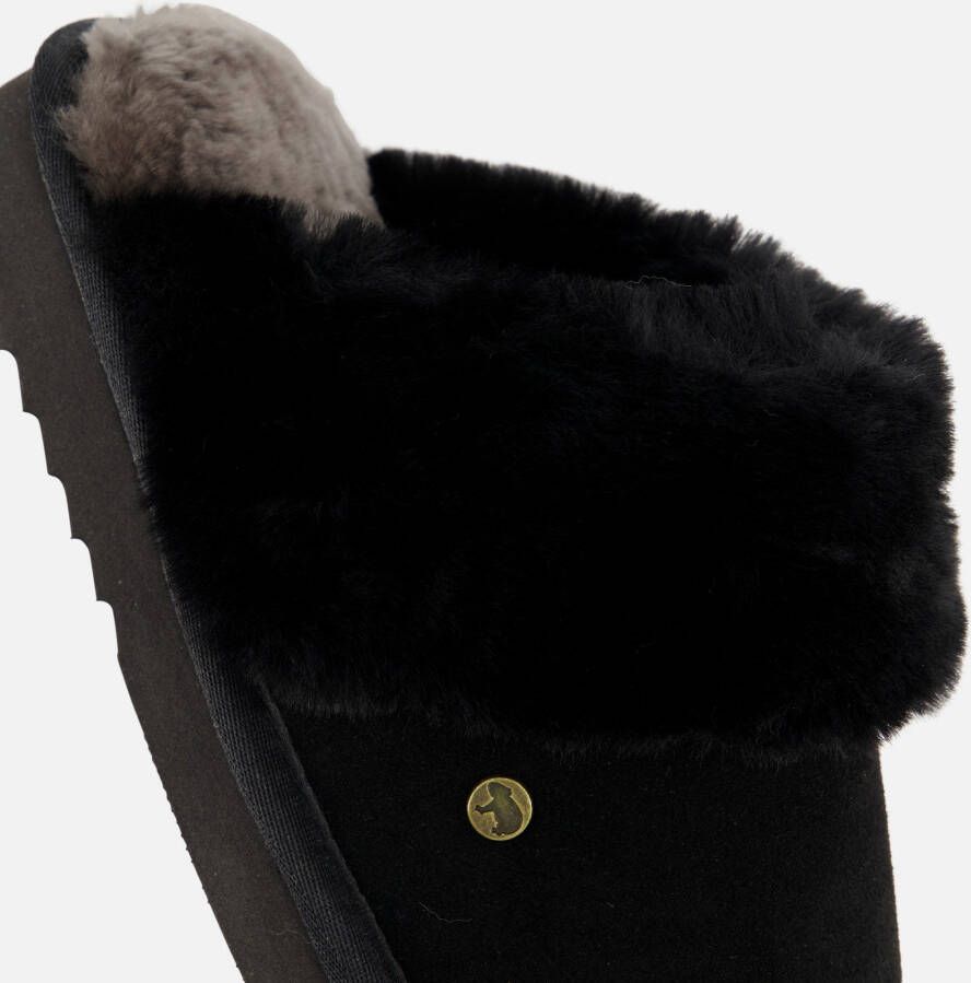 Warmbat Flurry Pantoffels zwart Suede