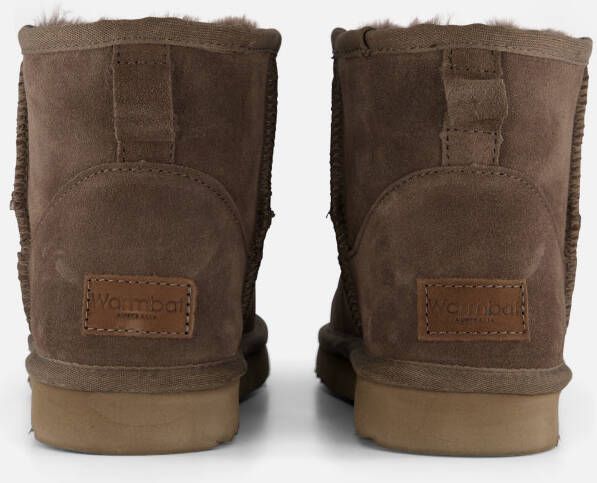 Warmbat Wallyby Gevoerde boots bruin Suede