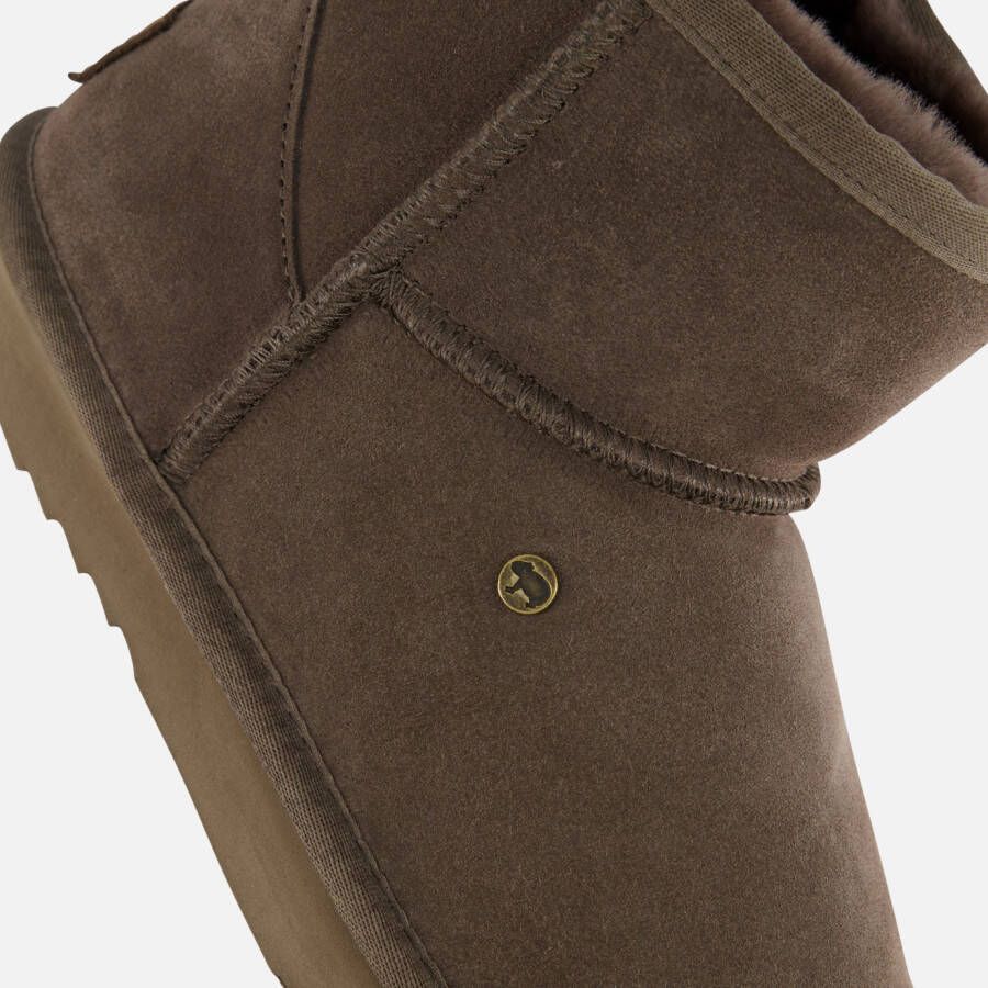 Warmbat Wallyby Gevoerde boots bruin Suede