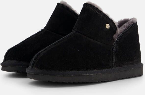 Warmbat Willow Pantoffels zwart Suede