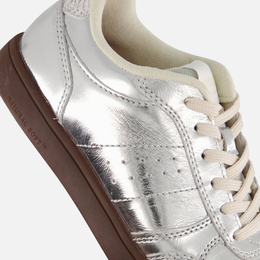 Woden Bjork Sneakers zilver Textiel